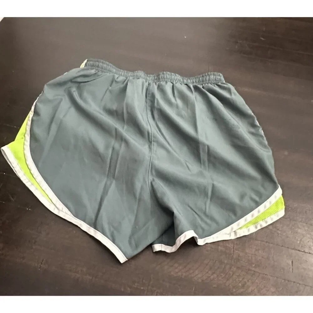 Nike Dri-Fit Shorts Gray Green Running Activewear Women's  Size Small